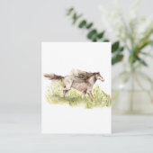 Carte Postale Cheval de course (Debout devant)