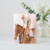 Carte Postale Cheval de course et Jockey (Debout devant)