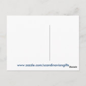 Carte Postale Cheval de Dala suédois coloré (Dos)