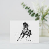 Carte Postale Cheval de dessin de bande dessinée (Debout devant)