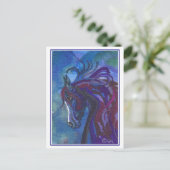 Carte postale Cheval de différentes couleurs (Debout devant)