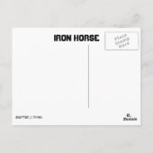 Carte Postale Cheval de fer (Dos)