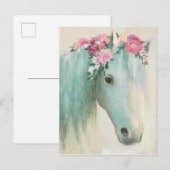 Carte Postale Cheval de Festival (Devant / Derrière)