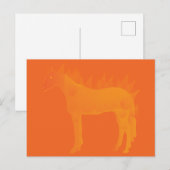 Carte Postale Cheval de feu (Devant / Derrière)