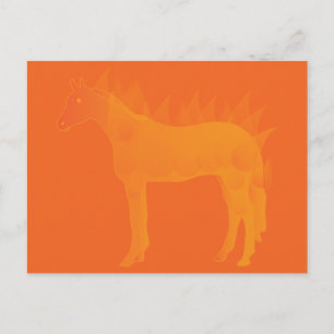 Carte Postale Cheval de feu