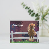 Carte Postale Cheval de Feu (Debout devant)