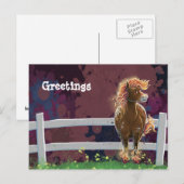 Carte Postale Cheval de Feu (Devant / Derrière)