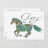 Carte Postale Cheval de gloire par Sherry Jarvis (Devant / Derrière)