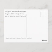 Carte postale Cheval de grâce géométrique par Sher (Dos)