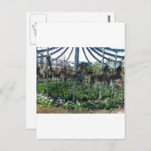 Carte Postale cheval de jardin (Devant / Derrière)