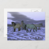 Carte Postale Cheval de l'aube (Devant / Derrière)