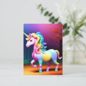 Carte Postale Cheval de licorne blanche-37474 (Debout devant)