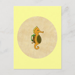 Carte Postale Cheval de mer Steampunk