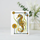 Carte Postale Cheval de mer Steampunk (Debout devant)
