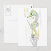 Carte Postale Cheval de mer Succulent (Devant / Derrière)