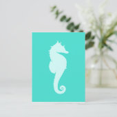 Carte Postale Cheval de mer Turquoise (Debout devant)