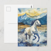 Carte Postale Cheval de montagne (Devant / Derrière)