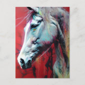 Carte postale Cheval d'encre (Devant)