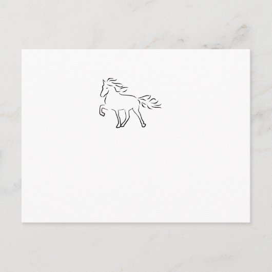 Carte Postale Cheval d'Islande (Devant)