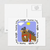 Carte Postale Cheval dit T-shirts et cadeaux (Devant / Derrière)