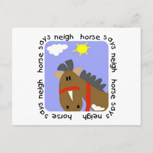 Carte Postale Cheval dit T-shirts et cadeaux