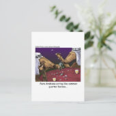 Carte Postale Cheval Dons Cartoon Tee - shirts & Objets de colle (Debout devant)