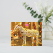 Carte Postale Cheval d'or (Debout devant)