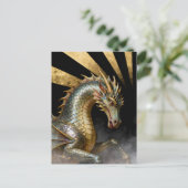 Carte Postale Cheval Dragon (Debout devant)