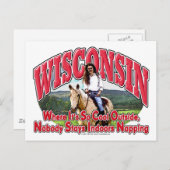 Carte Postale Cheval du Wisconsin (Devant / Derrière)