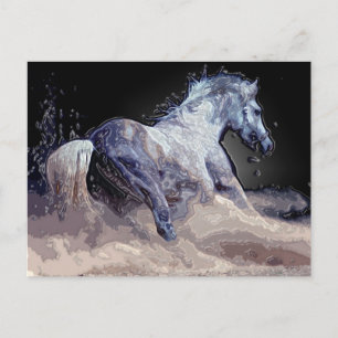 Carte Postale Cheval en action