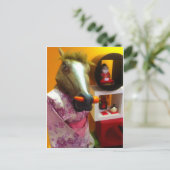 Carte Postale Cheval En Kimono (Debout devant)