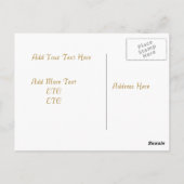 Carte postale Cheval Equestre vintage 3 (Dos)