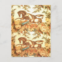Carte postale Cheval Equestre vintage 3