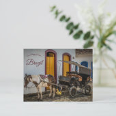 Carte Postale Cheval et buggy au Brésil (Debout devant)