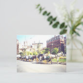 Carte Postale Cheval et Carraige Valence Espagne (Debout devant)