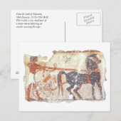 Carte Postale Cheval et Chariot (Devant / Derrière)