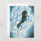 Carte Postale Cheval Fantôme (Devant / Derrière)