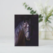 Carte Postale Cheval foncé (Debout devant)