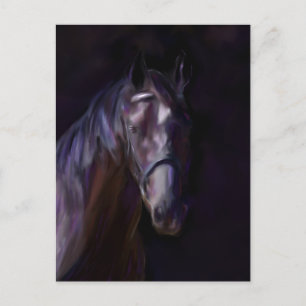 Carte Postale Cheval foncé