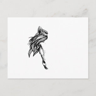 Carte Postale Cheval Head Horseshoe Équitation Cheval Dit Cadeau