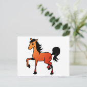 Carte Postale Cheval heureux (Debout devant)