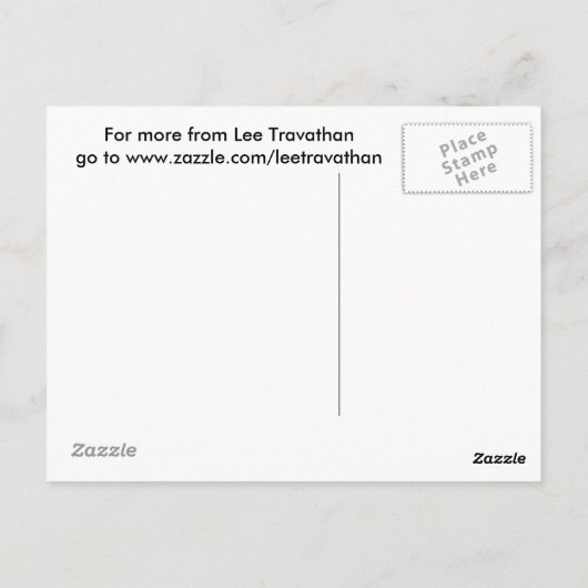 Carte postale Cheval - impression LT (Dos)