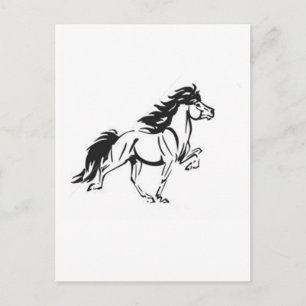 Carte Postale Cheval islandais