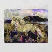 Carte Postale Cheval islandais Art Déco (Devant)