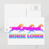 Carte Postale Cheval Lover (Devant / Derrière)