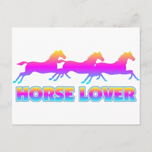 Carte Postale Cheval Lover (Devant)