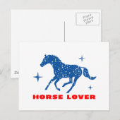 Carte Postale Cheval Lover (Devant / Derrière)