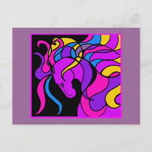 Carte Postale Cheval Mania (Devant)