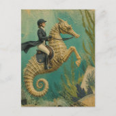 Carte Postale Cheval Marin Équestre (Devant)