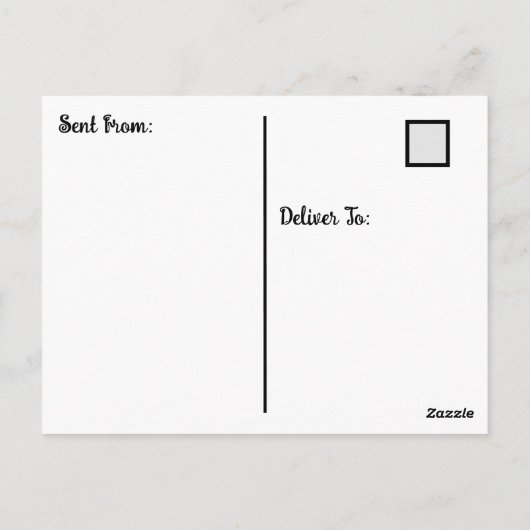 Carte Postale Cheval mignon "Je te manque" dit Hi Post Card (Dos)